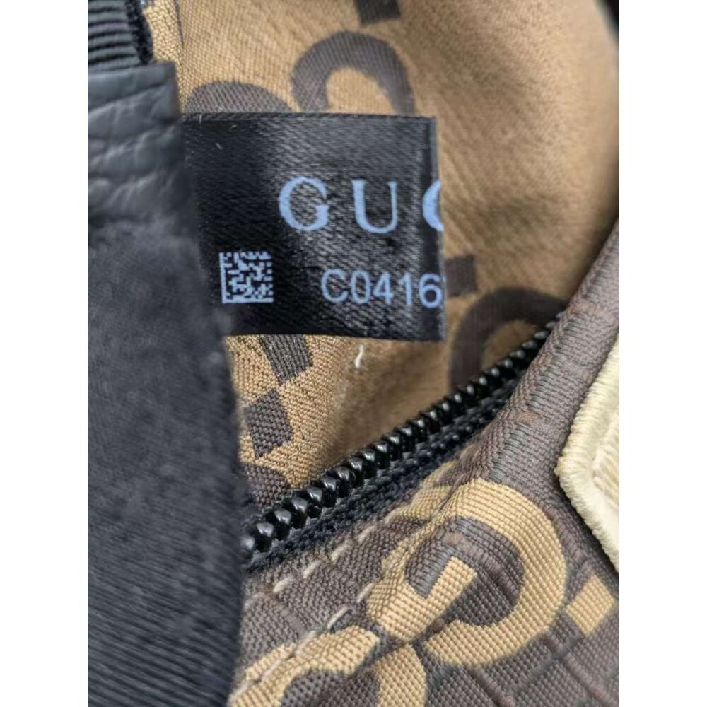 Gucci Ripstop GG Monogram Patch Belt Bag Beige Ebony 80cm 767934 - Picture 12 of 14